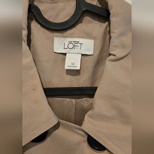 LOFT Tan Trench Coat